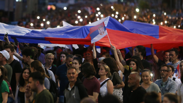 Serbia arrests opposition politician for taking part in protests