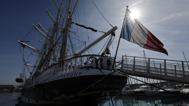 The Olympic sets sails to Marseille aboard the legendary Belém