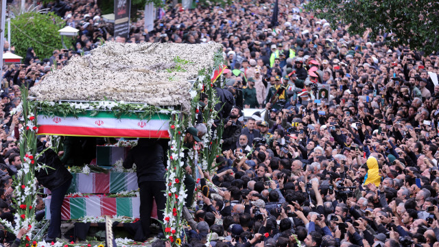 Thousands of Iranians flocked to Ebrahim Raisi's funeral