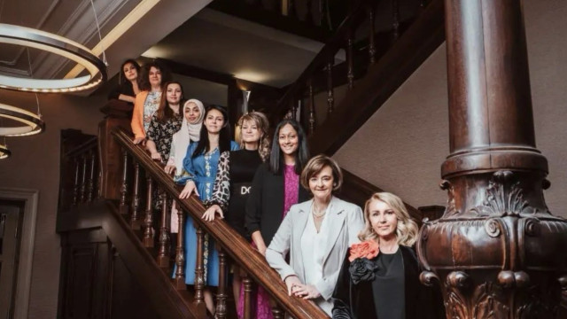 Participants in Fibank's Smart Lady program and Mentorite BG met the founder of the Cherie Blair Foundation for Women